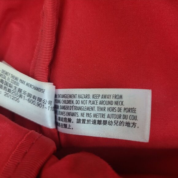 Walt Disney World Parks Minnie Mouse Bows Mini Backpack Red Black Faux Leather - Picture 16 of 16